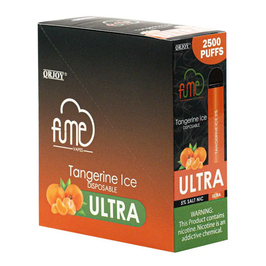 Fume Ultra Tangerine Ice 2500 Puffs Disp Vape  5%