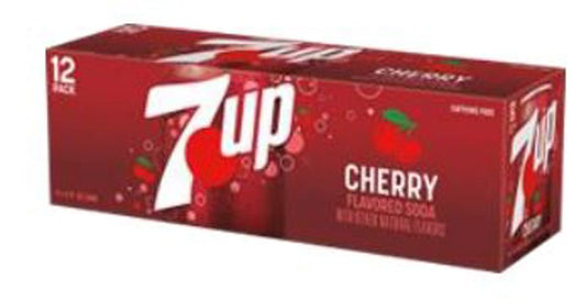 7UP Cherry 12 Oz Cans (12pkx2)