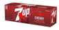 7UP Cherry 12 Oz Cans (12pkx2)