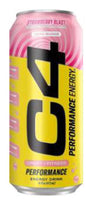 C4 Strawberry Blast 16 Oz Performance Energy Cans (Pack Of 12)