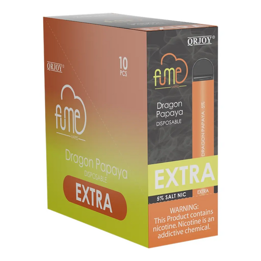 Fume Extra Dragon Papaya 1500 Puffs Disp Vape  5%