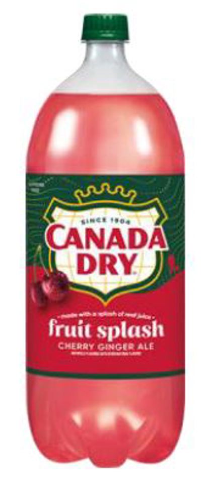 Canada Dry Fruit Splash Cherry Ginger Ale 2L Bottles (Pack Of 8)