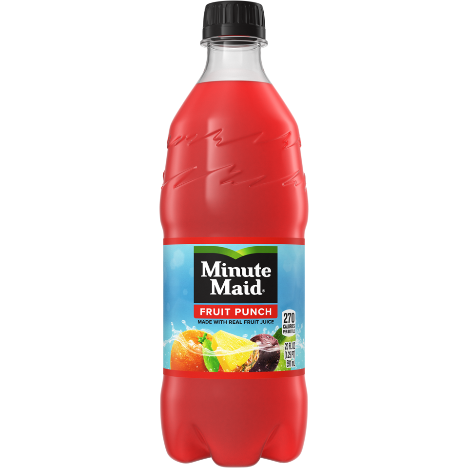 Minute Maid Fruit Punch, 20 oz. Bottles, Pack of 24