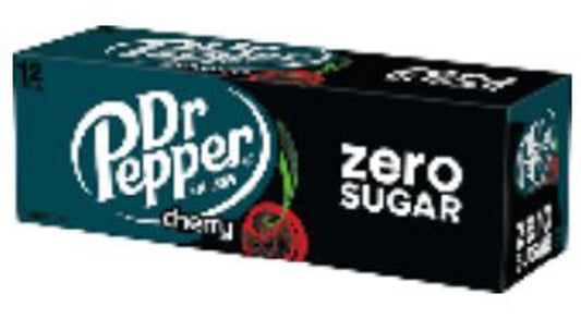 Dr Pepper Cherry Zero Sugar 12 Oz Cans (12pkx2)