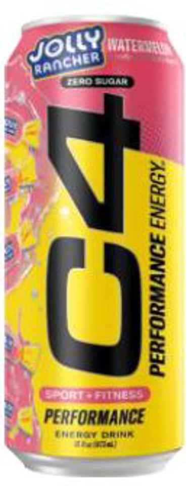 C4 Jolly RancherWatermelon 16 Oz Performance Energy Cans (Pack Of 12)