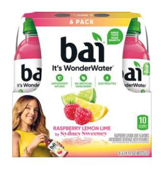 Bai Rubi Raspberry Lemon Lime 14 Oz Bottles Infusion (Pack Of 12)