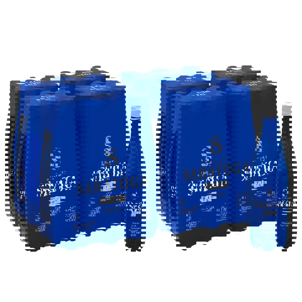 Saratoga Natural Spring Water 16 Fl Oz Plastic Bottle Still (Pack of 24)