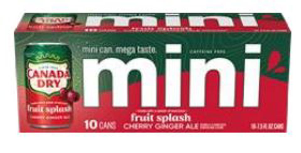 Canada Dry Cherry Ginger Ale 7.5 Oz Mini Cans (10pkx3)