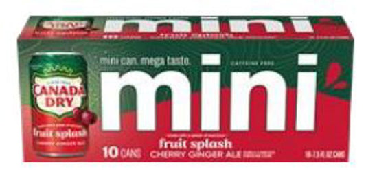 Canada Dry Cherry Ginger Ale 7.5 Oz Mini Cans (10pkx3)