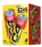 C4 Popsicle Cherry 12 Oz Performance Energy Cans (Pack Of 4)