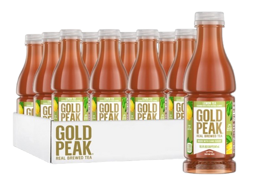 Gold Peak Lemon Tea 18.5 oz. Bottles, Pack of 12