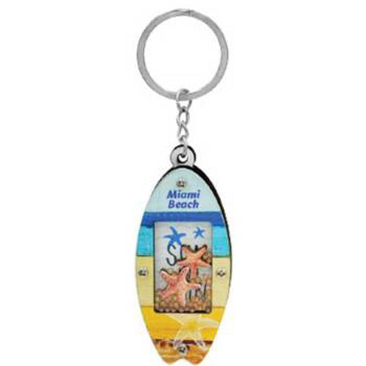 KeyChains Miami Beach Surboard