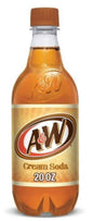 A&W Cream Soda 20 Oz Bottles (Pack Of 24)