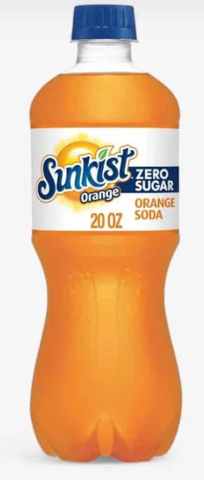 Sunkist SK Orange Zero Sugar 20 Oz Bottles (Pack Of 24)