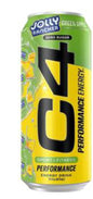 C4 Jolly Rancher Green Apple 16 Oz Performance Energy Cans (Pack Of 12)