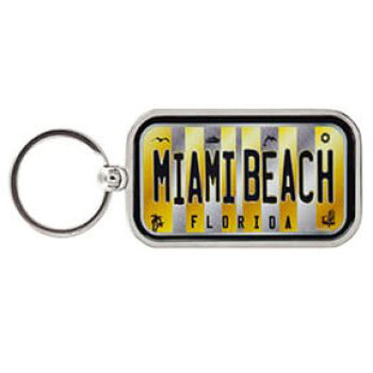 KeyChains Miami Beach Silver Ring Lp