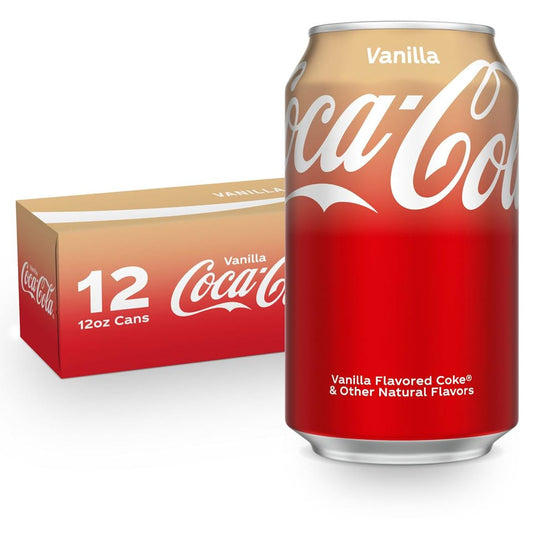 Coca Cola Vanilla Mini-Can 12oz Pack of 12