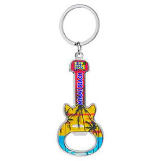 KeyChains South Beach Miami Palm Guitar Bottle Opener