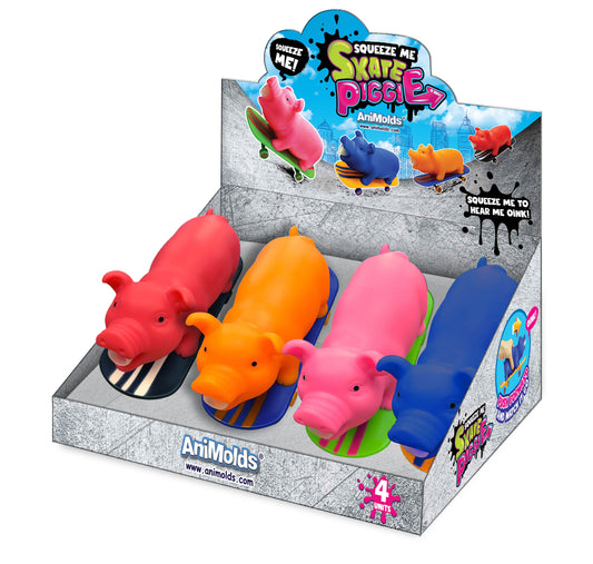 Animolds Squeeze Me Skate Piggie 7.9"