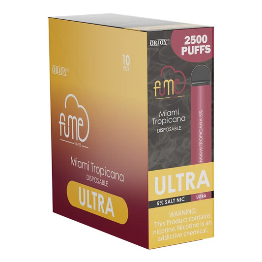 Fume Ultra Miami Tropicana 2500 Puffs Disp Vape  5%