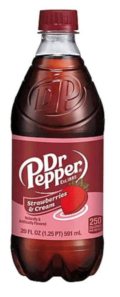 Dr Pepper Strawberries & Cream 20 Oz Bottles (Pack Of 24)