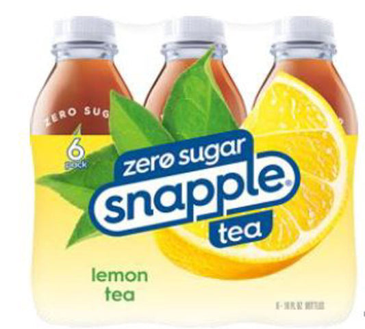 Snapple Zero Sugar Lemon Tea 16 Oz Bottles (6pkx4) (Pack Of 24)
