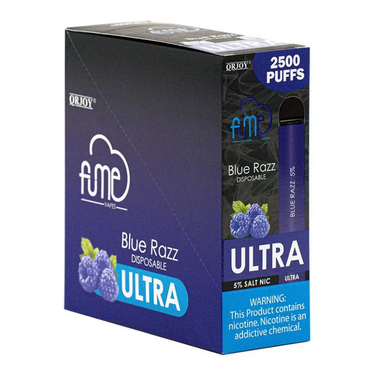 Fume Ultra Blue Razz 2500 Puffs Disp Vape  5%