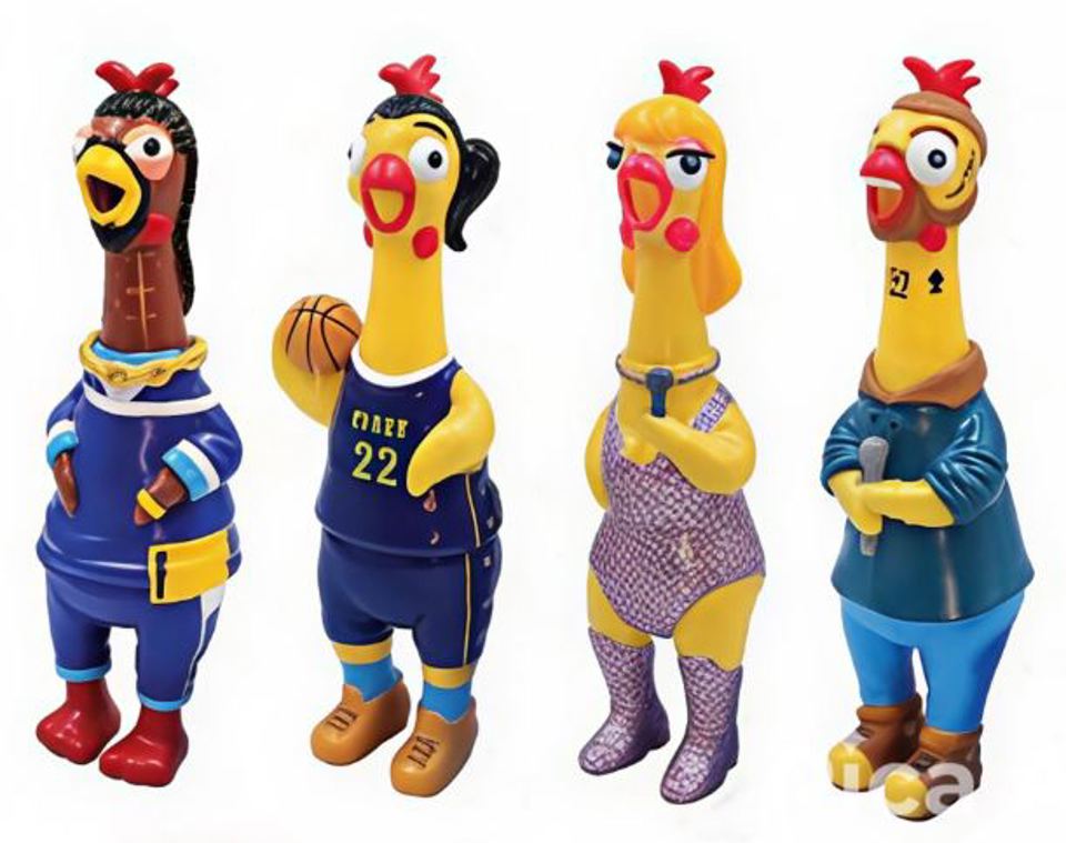 Animolds Squeeze Me Chicken Stars  9.8"