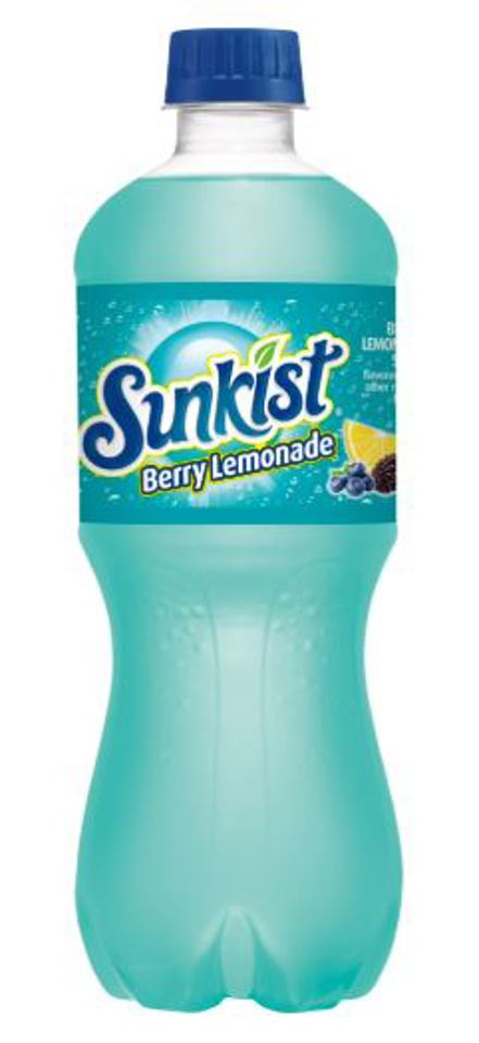 Sunkist Berry Lemonade 20 Oz Bottles (Pack Of 24)