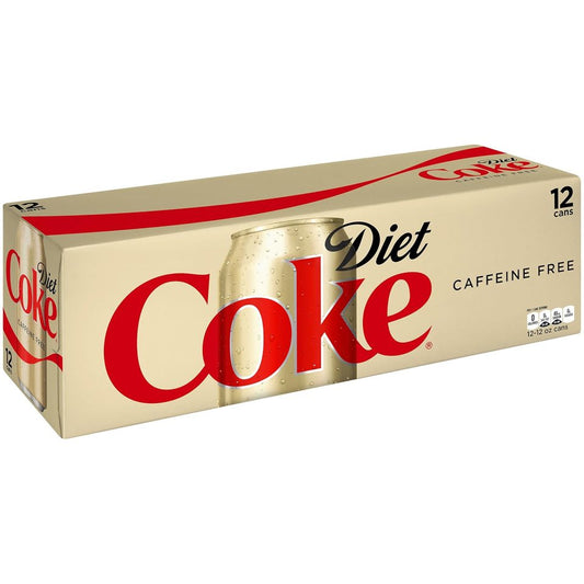 Coca Cola Diet Caffeine Free Slim Cans 12oz. Pack of 12