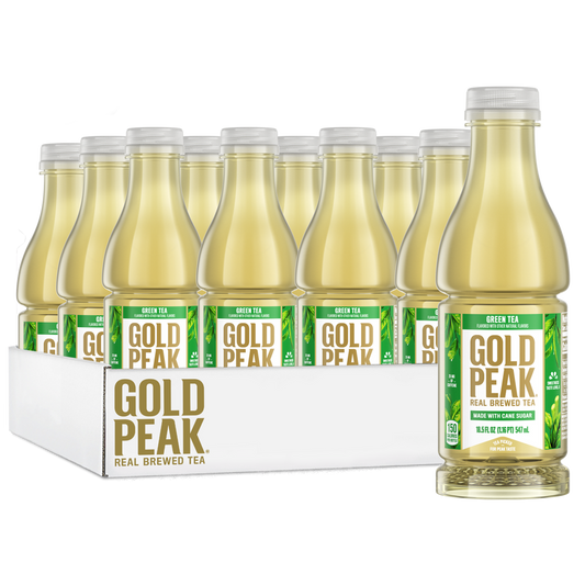 Gold Peak Green Tea 18.5 oz. Bottles, Pack of 12