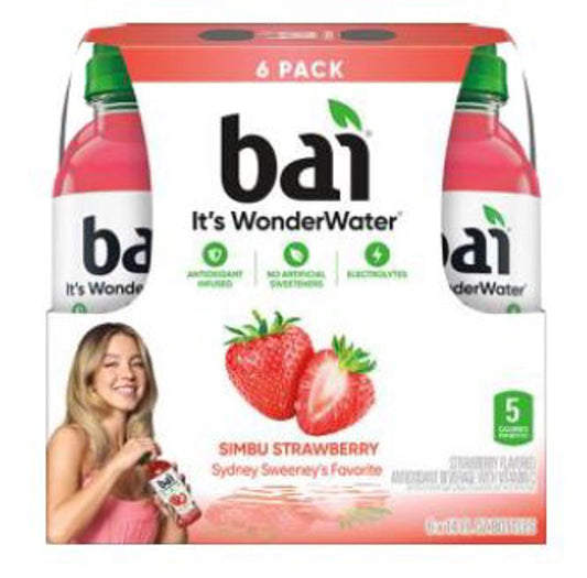 Bai Simbu Strawberry 14 Oz Bottles Infusion (Pack Of 12)