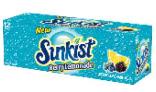Sunkist Berry Lemonade 12 Oz Cans (12pkx2)