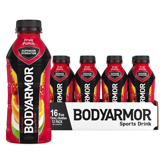 Super Hydration Fruit Punch Bottle 16oz Pack of 12