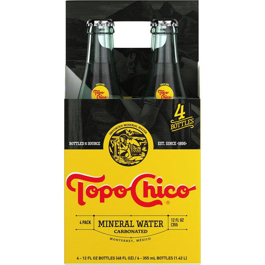 Topo Chico Mineral Water Bottle 12oz Pack of 04