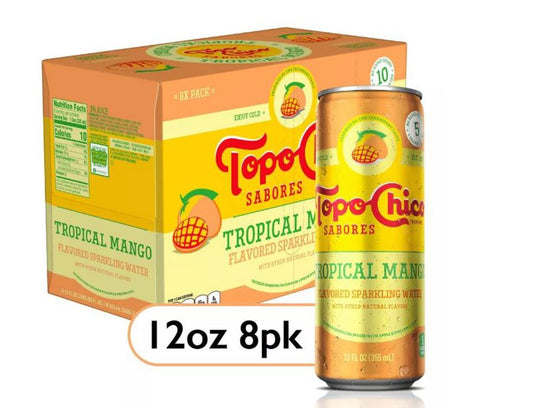 Topo Chico Mango Bottle 12oz Pack of 08