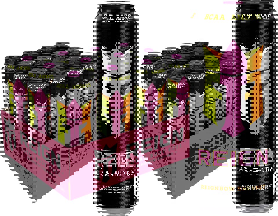 Reign Total Body Fuel Reignbow Sherbet, 16 oz. Cans Pack of 12
