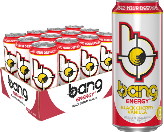 Bang Energy Black Cherry Vanilla, 16 oz. Cans, Pack of 12