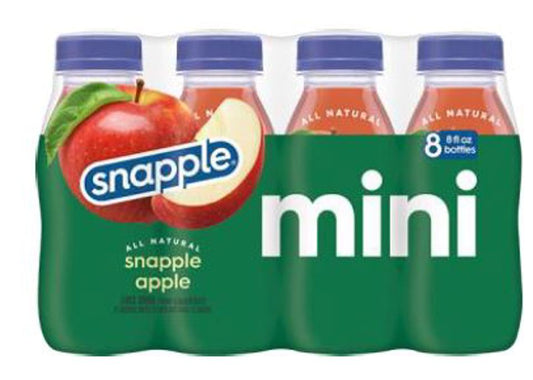 Snapple Apple 8 Oz Bottles Mini (8pkx3) (Pack Of 24)