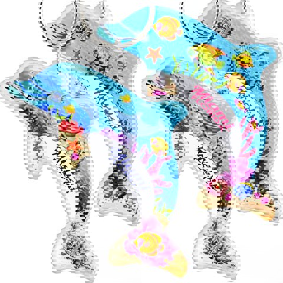 KeyChains Miami Acrylic Dolphin