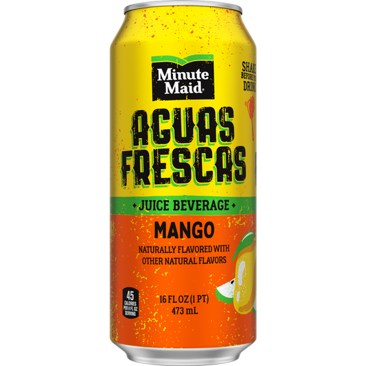 Minute Maid Aguas Frescas Mango Fruit Juice, 16 oz. Cans, Pack of 24